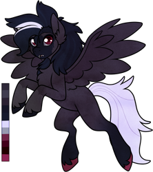 Size: 871x980 | Tagged: safe, artist:velnyx, oc, oc:corvus, pegasus, pony, male, simple background, solo, stallion, transparent background