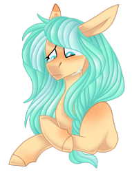 Size: 1024x1337 | Tagged: safe, artist:moonert, oc, oc only, earth pony, pony, bust, crying, earth pony oc, frown, simple background, solo, transparent background