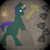 Size: 1400x1400 | Tagged: safe, artist:xada, oc, oc:harmonious percussion, pony, unicorn, bipedal, bipedal leaning, gemstones, green coat, green eyes, horn, lantern, leaning, magic, male, mining, no shading, pickaxe, purple mane, rock, shadow, simple background, solo, telekinesis, unicorn oc, vignette