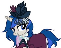 Size: 2037x1630 | Tagged: safe, artist:sirrainium, oc, oc only, oc:eden, oc:eden (across the divide), pony, unicorn, fallout equestria, base used, clothes, dress, fallout equestria: across the divide, feather boa, female, hat, mare, simple background, solo, transparent background, vector