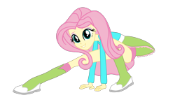 Size: 2815x1754 | Tagged: safe, artist:gmaplay, fluttershy, human, equestria girls, g4, boots, clothes, helping twilight win the crown, shoes, simple background, solo, transparent background, underwear