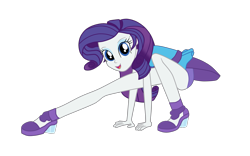 Size: 2815x1754 | Tagged: safe, artist:gmaplay, rarity, human, equestria girls, g4, cafeteria, clothes, purple underwear, rarity peplum dress, simple background, solo, transparent background, underwear