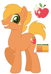 Size: 2000x2916 | Tagged: safe, artist:monochrome-sunsets, oc, earth pony, pony, g4, high res, male, offspring, parent:big macintosh, parent:spitfire, parents:macinfire, simple background, solo, stallion, transparent background