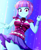 Size: 1784x2163 | Tagged: safe, artist:the-butch-x, sunny flare, human, dance magic, equestria girls, equestria girls specials, g4, breasts, busty sunny flare, clothes, dance magic outfit, dress, female, grin, hairpin, looking at you, schrödinger's pantsu, signature, smiling, solo, teeth