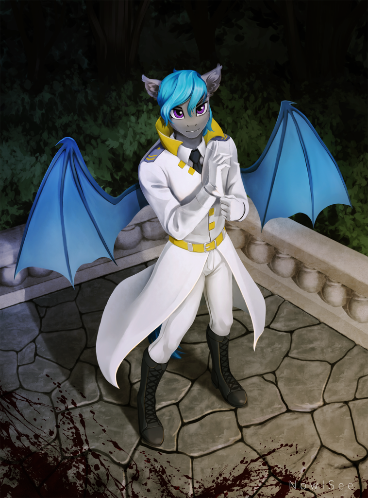  2868987 Safe Artist inowiseei Oc Oc Only Oc nocturne Star Bat 