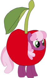 Size: 1645x2711 | Tagged: safe, cheerilee, earth pony, pony, g4, cherry, cherry costume, clothes, costume, food, food costume, name pun, namesake, pun, simple background, solo, transparent background, visual pun