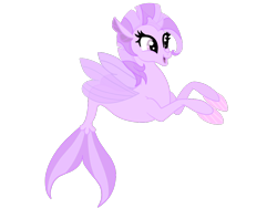 Size: 1024x768 | Tagged: safe, artist:jon080, oc, oc only, seapony (g4), base used, dorsal fin, female, fin wings, fins, fish tail, flowing tail, mare, open mouth, purple mane, simple background, solo, tail, transparent background, wings