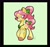 Size: 2000x1867 | Tagged: safe, artist:galaxydream22, posey bloom, earth pony, pony, g5, bow, female, hair bow, jewelry, mare, necklace, passepartout, ponytail, smiling, solo, tail, tail bow