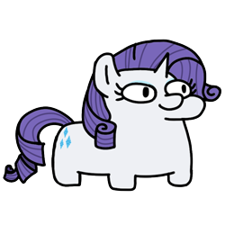 Size: 720x720 | Tagged: safe, artist:fluttershank, rarity, pony, unicorn, g4, simple background, squatpony, transparent background