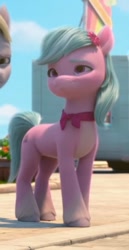 Size: 288x560 | Tagged: safe, screencap, dahlia, earth pony, pony, g5, make your mark, my little pony: make your mark, spoiler:my little pony: make your mark, cropped, female, mare, offscreen character, solo focus