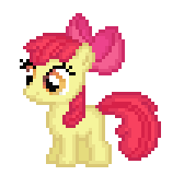 Size: 168x171 | Tagged: safe, artist:divanch, apple bloom, earth pony, pony, g4, female, filly, foal, pixel art, simple background, solo, white background