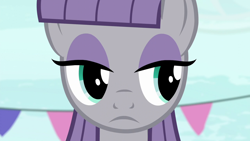 Size: 1280x720 | Tagged: safe, screencap, maud pie, earth pony, pony, g4, season 6, the gift of the maud pie, close-up, female, looking right, mare, solo