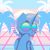 Size: 1640x1639 | Tagged: safe, artist:bluemoon, trixie, pony, unicorn, g4, pride, pride flag, pride month, solo, sunglasses, synthwave, tongue out, trans trixie, transgender, transgender pride flag