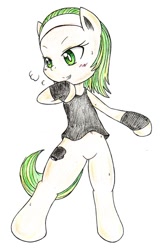 Size: 455x702 | Tagged: safe, artist:auntie_grub, oc, oc only, earth pony, pony, semi-anthro, arm hooves, bipedal, simple background, white background