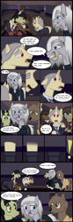 Size: 1280x3836 | Tagged: safe, artist:mr100dragon100, oc, oc:thomas the wolfpony, bat pony, earth pony, pegasus, pony, undead, unicorn, vampire, comic:a house divided, adam (frankenstein monster), comic, dark forest au's dr. jekyll and mr. hyde, dark forest au's dracula, dark forest au's matthew, dialogue, griffin (character), invisibility, speech bubble