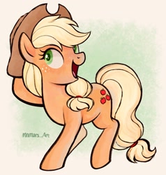 Size: 1952x2048 | Tagged: safe, artist:mn27, applejack, earth pony, pony, cute, female, jackabetes, mare, smiling, solo
