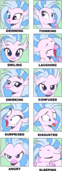 Size: 731x2012 | Tagged: safe, artist:nauyaco, silverstream, classical hippogriff, hippogriff, g4, angry, cute, diastreamies, expressions, madorable, smiling, solo