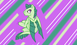 Size: 1280x750 | Tagged: safe, artist:princesseclipso, oc, oc only, oc:turquoise blitz, dracony, hybrid, kilalaverse, interspecies offspring, male, offspring, parent:rarity, parent:spike, parents:sparity, solo, stallion