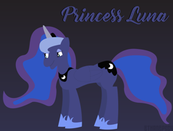 Size: 10087x7677 | Tagged: safe, artist:epsipeppower, princess luna, alicorn, pony, g4, cute, female, lineless, mare, solo