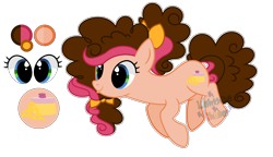 Size: 3340x1928 | Tagged: safe, artist:cheekycheesefan101, oc, oc:strawberry cheese, earth pony, pony, female, mare, offspring, parent:cheese sandwich, parent:pinkie pie, parents:cheesepie, simple background, solo, tongue out, transparent background