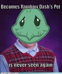 Size: 475x562 | Tagged: safe, tank, tortoise, g4, may the best pet win, my little pony: friendship is magic, bad luck brian, bait, caption, exploitable meme, meme, outdated