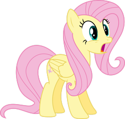 Size: 2506x2392 | Tagged: safe, artist:skie-vinyl, fluttershy, pegasus, pony, g4, .svg available, female, high res, mare, open mouth, simple background, solo, transparent background, vector