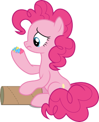 Size: 3159x3871 | Tagged: safe, artist:itv-canterlot, pinkie pie, earth pony, pony, g4, season 6, the gift of the maud pie, female, high res, mare, simple background, solo, transparent background, vector