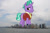 Size: 3872x2592 | Tagged: safe, artist:cheezedoodle96, artist:thegiantponyfan, edit, firelight, pony, unicorn, g4, giant firelight, giant pony, giant unicorn, high res, highrise ponies, irl, looking at you, macro, male, manhattan, mega giant, new york, new york city, photo, ponies in real life, smiling, solo, stallion