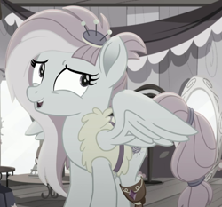 Size: 724x675 | Tagged: safe, screencap, kerfuffle, g4, my little pony: rainbow roadtrip, cropped, desaturated, solo