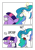 Size: 2598x3661 | Tagged: safe, artist:vultraz, princess celestia, twilight sparkle, alicorn, pony, unicorn, g4, 2 panel comic, cheers, comic, dialogue, distressed, drawthread, drinking, duo, female, high res, hoof hold, i can't believe it's not tjpones, levitation, magic, mare, no, open mouth, ponified scene, ponified video, racism, requested art, shocked, shocked expression, squatpony, style emulation, talking, telekinesis, toasting, twiggie