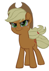 Size: 1280x1854 | Tagged: safe, artist:benpictures1, applejack, earth pony, pony, g4, my little pony: the movie, applejack's hat, cowboy hat, cute, female, hat, inkscape, jackabetes, mare, simple background, solo, transparent background, vector