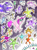 Size: 2048x2732 | Tagged: safe, artist:ja0822ck, applejack, fluttershy, pinkie pie, princess cadance, princess celestia, princess luna, rainbow dash, rarity, shining armor, twilight sparkle, oc, alicorn, earth pony, pegasus, pony, unicorn, g4, high res, moon, pentagram, stars, sun, surreal, twilight sparkle (alicorn)