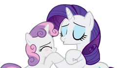 Size: 1920x1080 | Tagged: safe, artist:rarityvrymercollectiveoriginals, edit, edited screencap, screencap, rarity, sweetie belle, crusaders of the lost mark, season 5, background removed, not a vector, simple background, transparent background