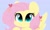 Size: 1162x695 | Tagged: safe, artist:sakukitty, fluttershy, pegasus, pony, g4, blushing, cute, daaaaaaaaaaaw, female, heart, looking up, mare, shyabetes, simple background, smiling, solo