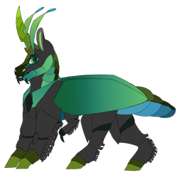 Size: 540x532 | Tagged: safe, artist:thedeathofrats, queen chrysalis, g4, alternate design, simple background, solo, transparent background