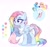 Size: 3127x2910 | Tagged: safe, artist:fenix-artist, fluttershy, rainbow dash, oc, pegasus, pony, g4, blood, colored wings, female, high res, magical lesbian spawn, mare, multicolored hair, neckerchief, nosebleed, offspring, parent:fluttershy, parent:rainbow dash, parents:flutterdash, pegasus oc, rainbow hair, raised hoof, simple background, two toned wings, watermark, white background, wings