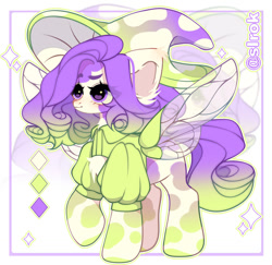 Size: 1280x1245 | Tagged: safe, artist:sirok9999, oc, oc only, flutter pony, pony, base used, butterfly wings, clothes, eyelashes, female, hat, mare, raised hoof, wings, wizard hat, zoom layer
