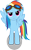 Size: 1675x2691 | Tagged: safe, artist:redtoxindash, rainbow dash, pegasus, pony, g4, my little pony: friendship is magic, season 3, wonderbolts academy, female, goggles, mare, shadow, simple background, solo, transparent background, vector