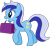 Size: 2555x2347 | Tagged: safe, artist:skie-vinyl, minuette, pony, unicorn, g4, .svg available, cute, female, high res, mare, minubetes, mouth hold, simple background, solo, suitcase, transparent background, vector