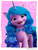 Size: 1080x1440 | Tagged: safe, izzy moonbow, pony, unicorn, g5, official, bowtie, cute, izzybetes, solo, weibo