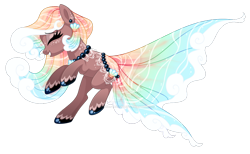 Size: 900x555 | Tagged: safe, artist:crystal-tranquility, oc, original species, pond pony, pony, closed species, female, mare, simple background, solo, transparent background