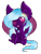 Size: 960x1280 | Tagged: safe, artist:niniibear, oc, oc only, pegasus, pony, :p, blushing, chibi, ear fluff, eyelashes, female, mare, one eye closed, pegasus oc, simple background, solo, tongue out, transparent background, wings, wink