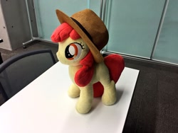 Size: 2048x1536 | Tagged: safe, apple bloom, earth pony, pony, g4, female, filly, foal, hat, irl, photo, plushie
