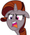 Size: 1024x1200 | Tagged: safe, derpibooru exclusive, edit, editor:flynnmlp, vector edit, oc, oc only, oc:funny jo, pony, unicorn, g4, the saddle row review, .svg available, female, floppy ears, heterochromia, horn, mare, no spoilers, open mouth, recolor, simple background, solo, svg, teeth, transparent background, unicorn oc, vector