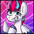 Size: 5000x5000 | Tagged: safe, artist:sadfloorlamp, zipp storm, pegasus, pony, g5, my little pony: a new generation, abstract background, happiness, happy, icon, solo, wings