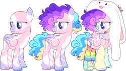 Size: 3504x1971 | Tagged: safe, artist:kurosawakuro, oc, pegasus, pony, bald, clothes, hoodie, male, rainbow socks, simple background, socks, solo, stallion, striped socks, transparent background