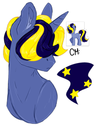 Size: 1043x1300 | Tagged: safe, artist:moonert, oc, oc only, pony, unicorn, bust, hair over eyes, horn, male, simple background, stallion, transparent background, unicorn oc