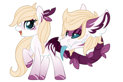Size: 1280x853 | Tagged: safe, artist:lupulrafinat, oc, oc only, cow plant pony, monster pony, original species, plant pony, pony, augmented tail, closed species, female, plant, raised hoof, simple background, smiling, tongue out, transparent background
