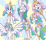 Size: 3541x3073 | Tagged: safe, artist:pony-thunder, princess celestia, alicorn, bat pony, bat pony alicorn, angry, bat ponified, bat wings, celestellation, cute, donut, eating, food, herbivore, horn, horn impalement, horses doing horse things, multeity, race swap, solo, upside down, wings