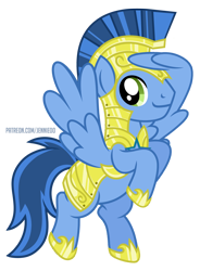 Size: 808x1100 | Tagged: safe, artist:jennieoo, oc, oc only, oc:light feather, pegasus, pony, armor, male, pegasus royal guard, royal guard, salute, show accurate, simple background, solo, stallion, transparent background, vector